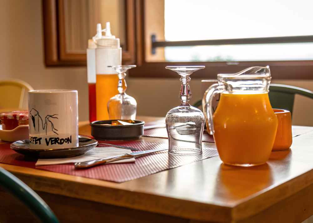 Manger au gîte des Gorges du Verdon